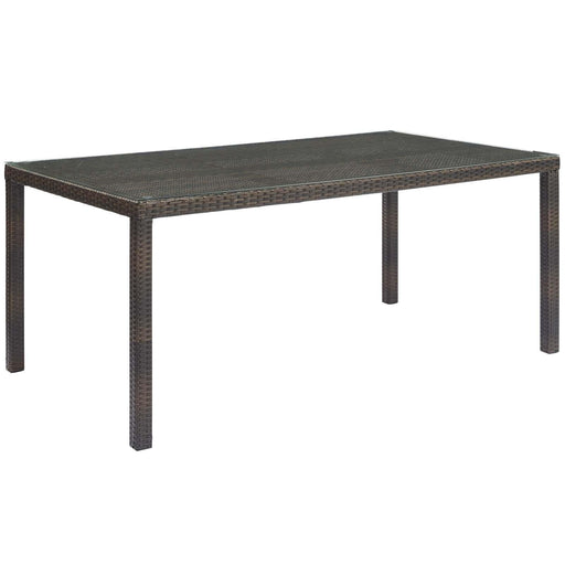 Conduit 70" Outdoor Patio Wicker Rattan Dining Table image