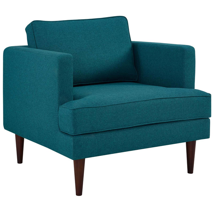 Agile Upholstered Fabric Armchair