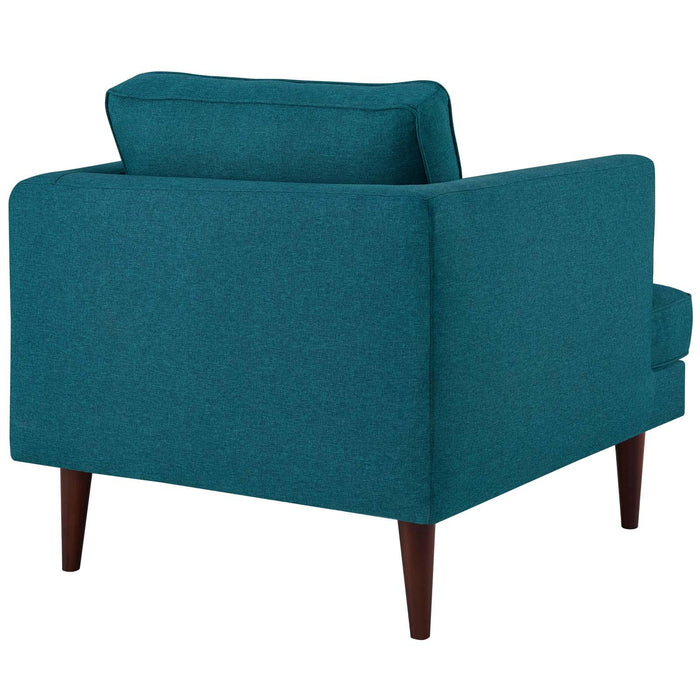 Agile Upholstered Fabric Armchair