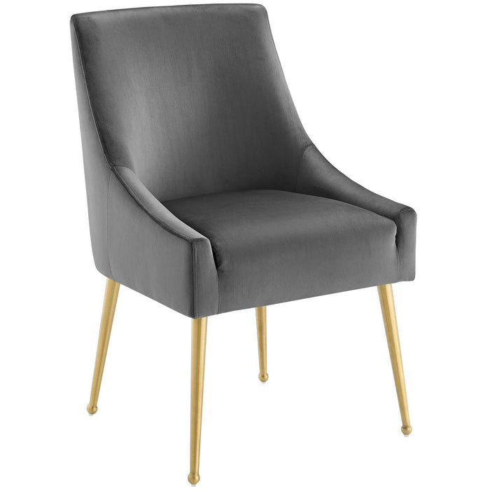 Discern Upholstered Performance Velvet Dining Chair Set of 2