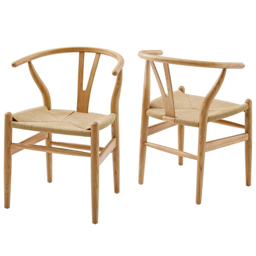 Amish Wood Dining Armchair Set of 2 image