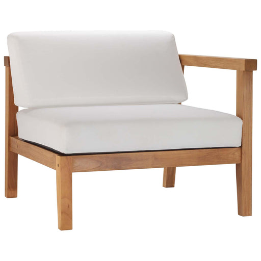 Bayport Outdoor Patio Teak Wood Right-Arm Chair image