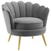 Admire Scalloped Edge Performance Velvet Accent Armchair image