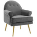 Revive Tufted Button Accent Performance Velvet Armchair image