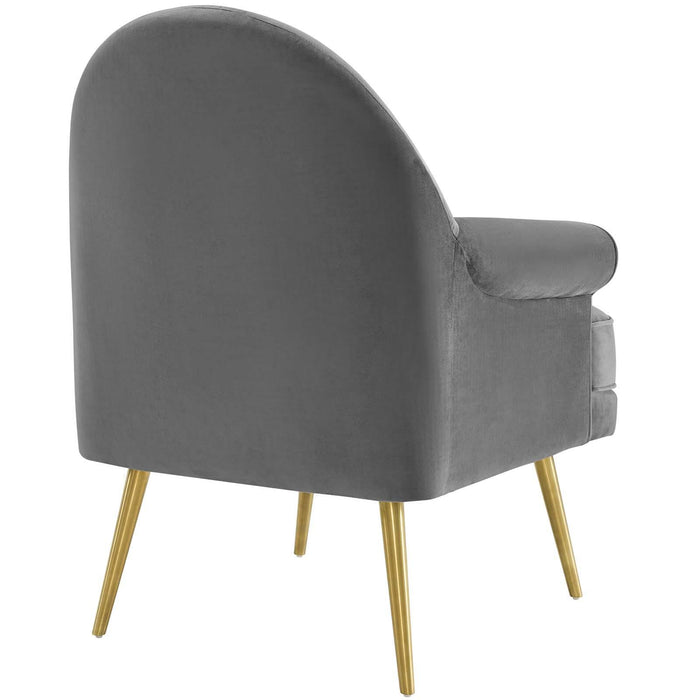 Revive Tufted Button Accent Performance Velvet Armchair