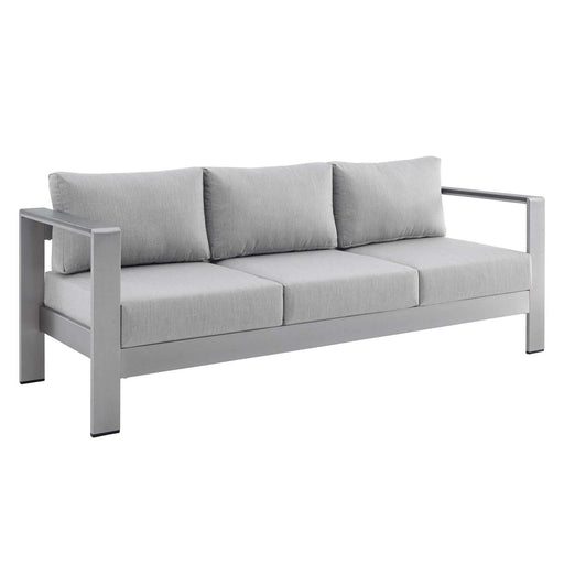 Shore Sunbrella� Fabric Aluminum Outdoor Patio Sofa image