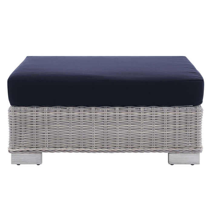 Conway Sunbrella� Outdoor Patio Wicker Rattan Ottoman