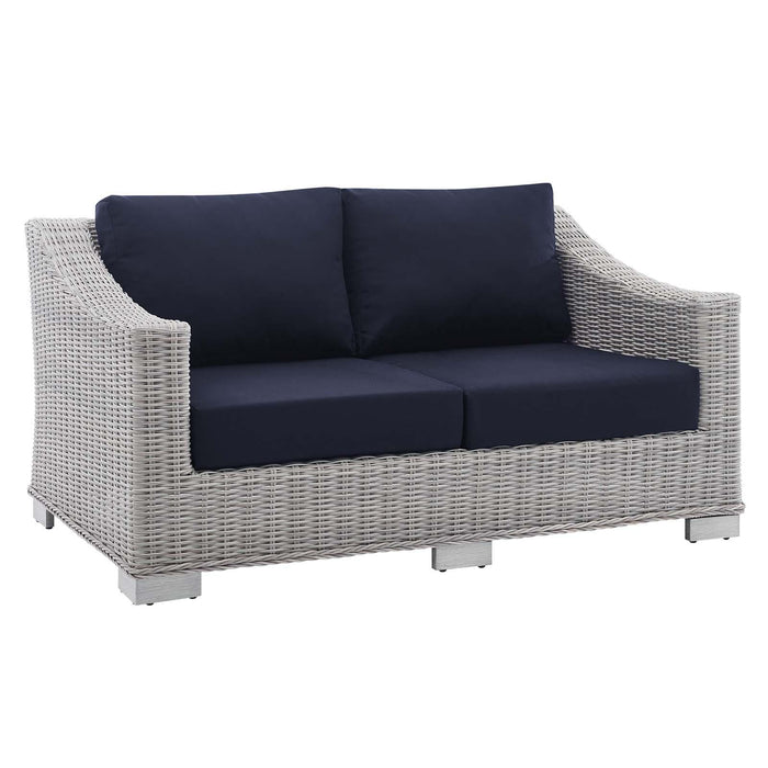 Conway Sunbrella� Outdoor Patio Wicker Rattan Loveseat