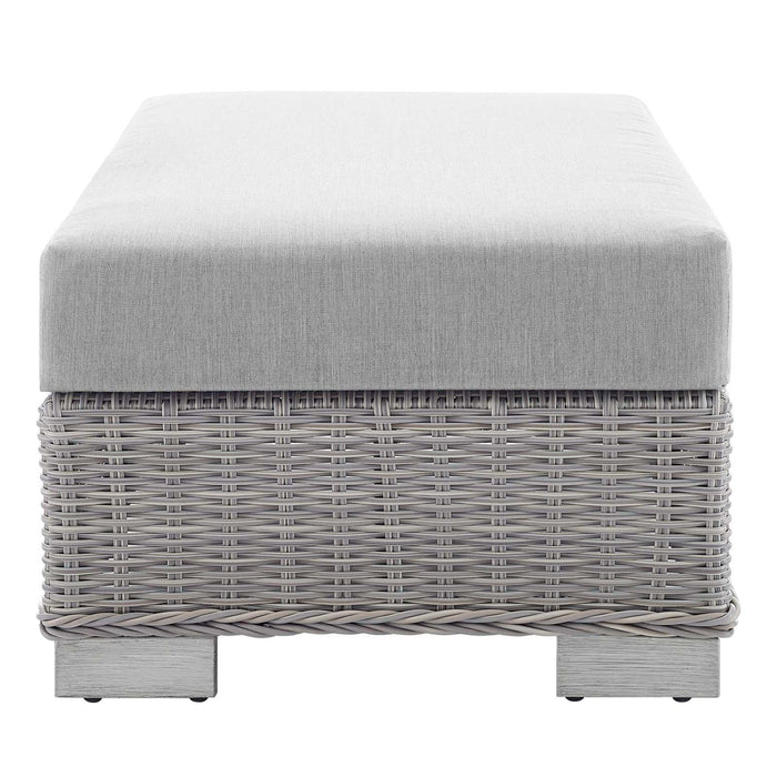 Conway Sunbrella� Outdoor Patio Wicker Rattan Ottoman