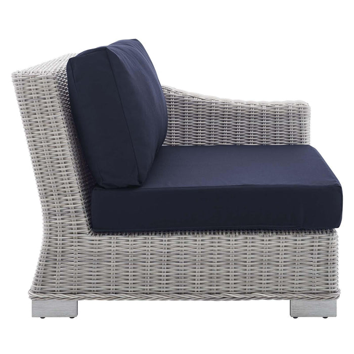 Conway Sunbrella� Outdoor Patio Wicker Rattan Right-Arm Chair