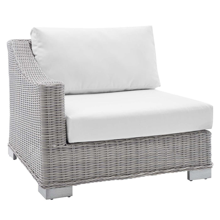 Conway Sunbrella� Outdoor Patio Wicker Rattan Left-Arm Chair