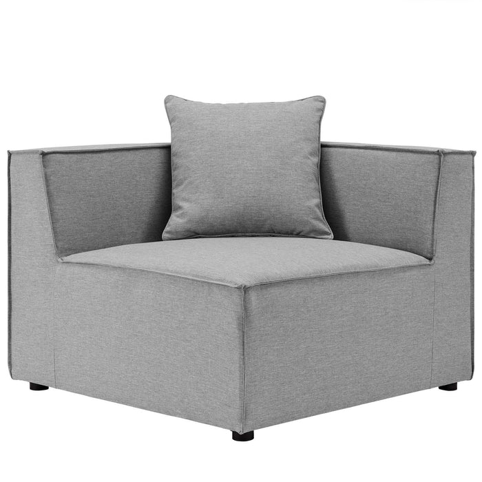 Saybrook Outdoor Patio Upholstered Loveseat and Ottoman Set