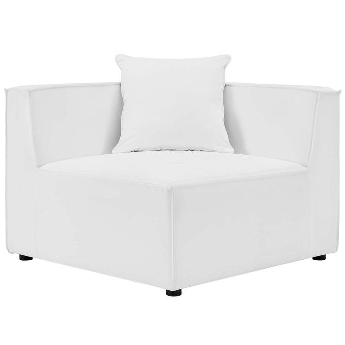 Saybrook Outdoor Patio Upholstered Loveseat and Ottoman Set