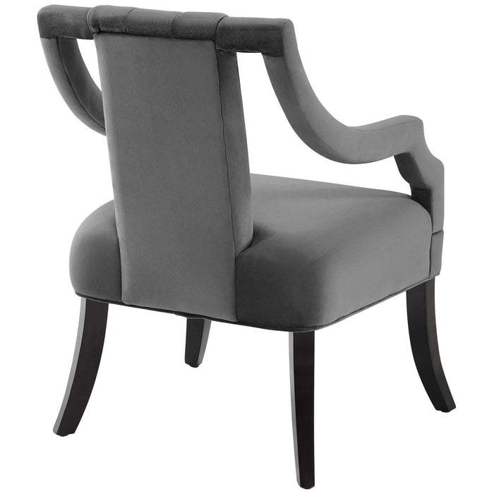 Harken Performance Velvet Accent Chair