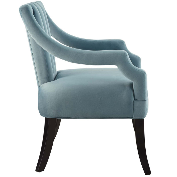 Harken Performance Velvet Accent Chair