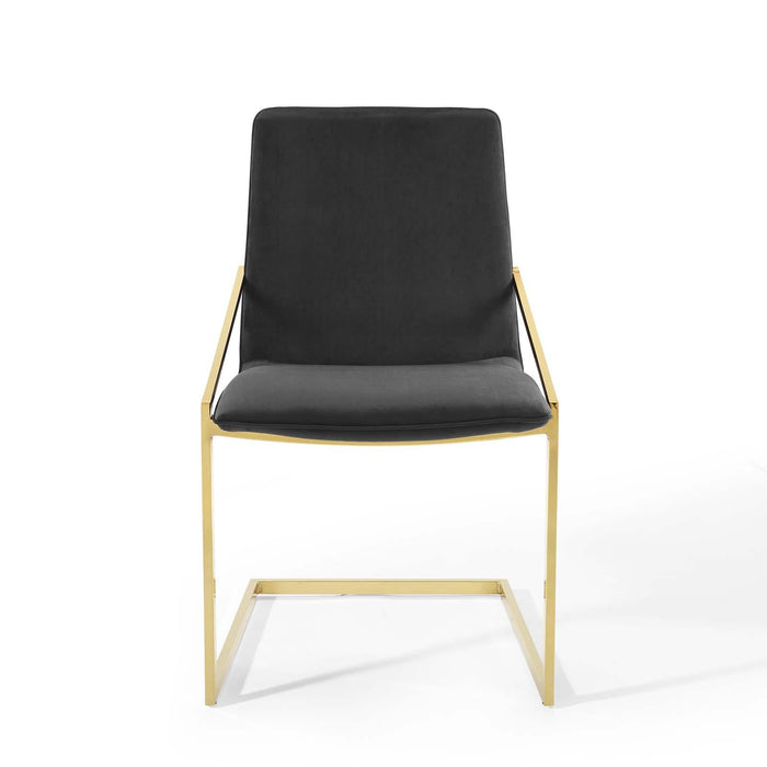 Pitch Performance Velvet Dining Armchair