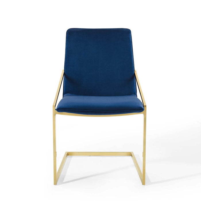 Pitch Performance Velvet Dining Armchair