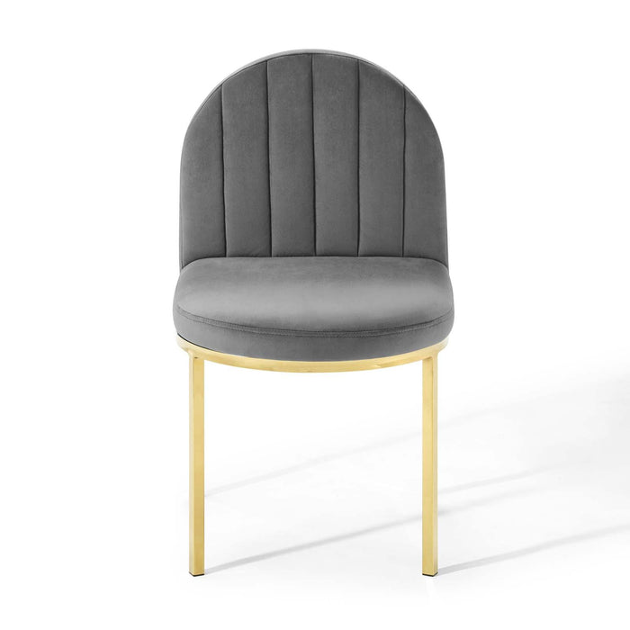 Isla Channel Tufted Performance Velvet Dining Side Chair