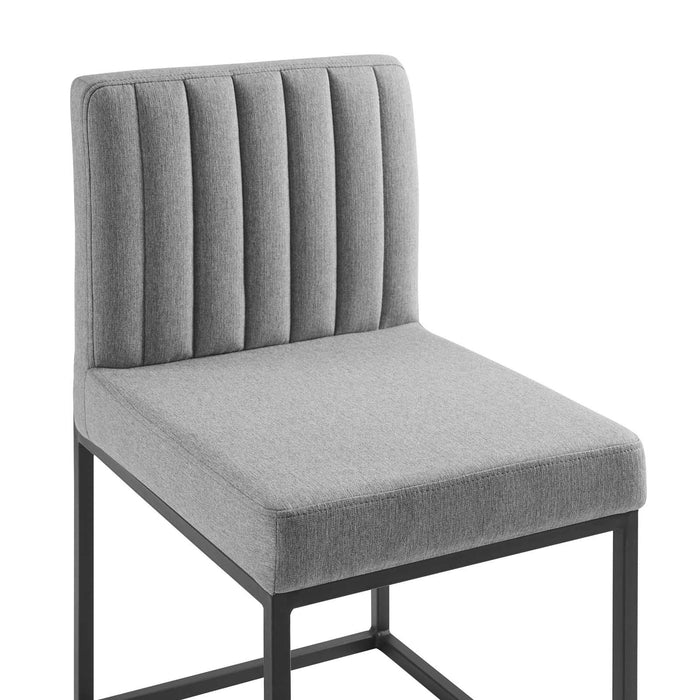 Carriage Dining Chair Upholstered Fabric Set of 2