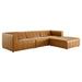 Bartlett Vegan Leather 4-Piece Sectional Sofa image