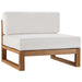 Upland Outdoor Patio Teak Wood Armless Chair image