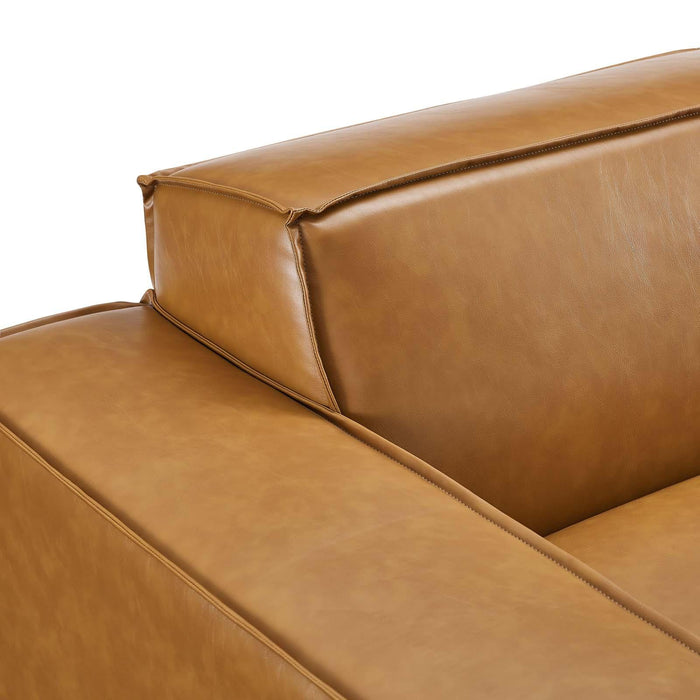 Restore Right-Arm Vegan Leather Sectional Sofa Chair