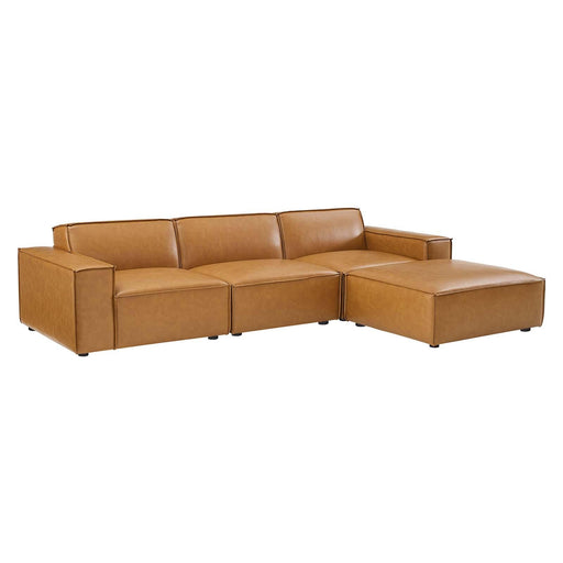 Restore 4-Piece Vegan Leather Sectional Sofa image