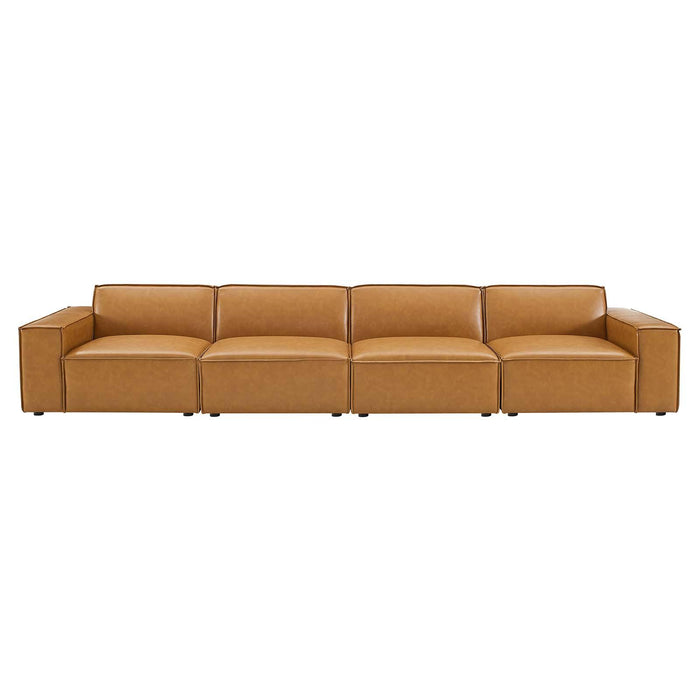 Restore Vegan Leather 4-Piece Sofa