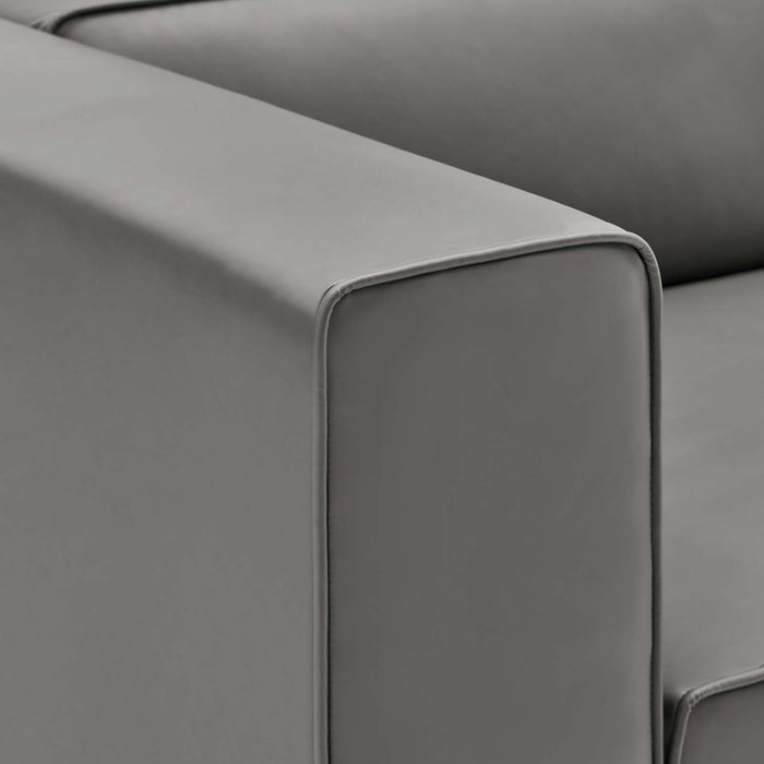 Mingle Vegan Leather Left-Arm Chair