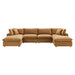 Commix Down Filled Overstuffed Performance Velvet 6-Piece Sectional Sofa image