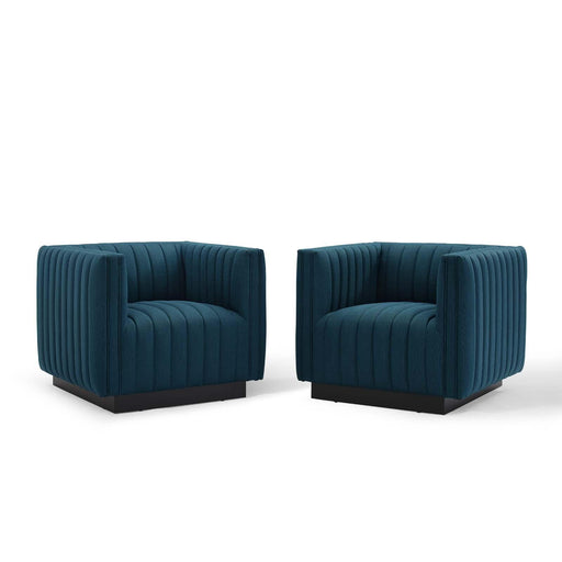 Conjure Tufted Armchair Upholstered Fabric Set of 2 image
