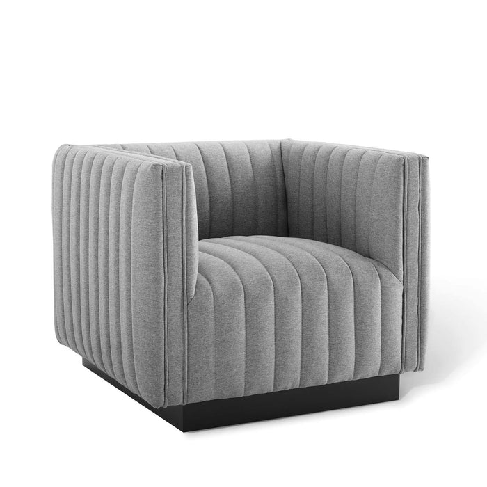 Conjure Tufted Upholstered Fabric Armchair