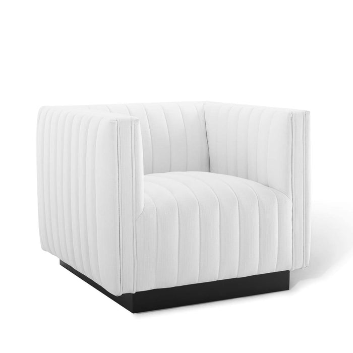 Conjure Tufted Upholstered Fabric Armchair