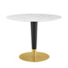 Zinque 40" Artificial Marble Dining Table image