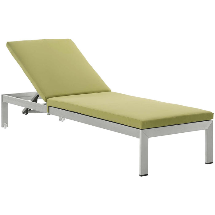 Shore Chaise with Cushions Outdoor Patio Aluminum Set of 4