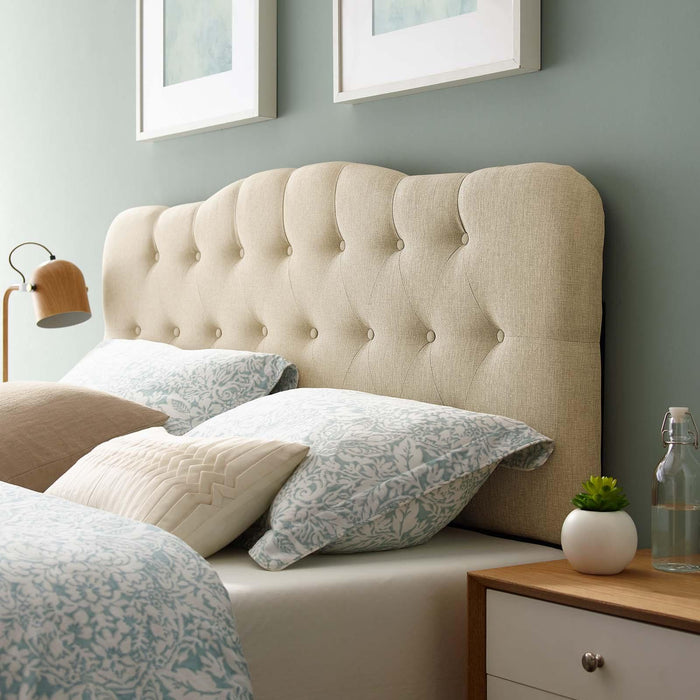 Annabel King Upholstered Fabric Headboard