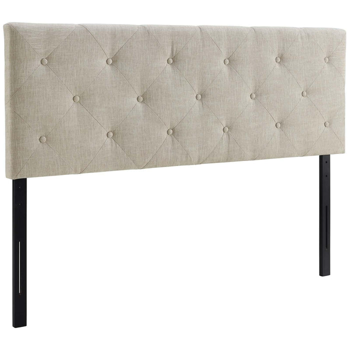 Terisa Queen Upholstered Fabric Headboard