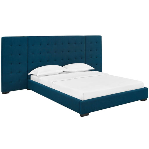 Sierra Queen Upholstered Fabric Platform Bed image