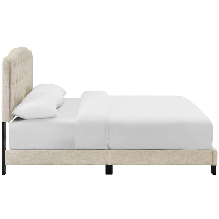 Amelia Queen Upholstered Fabric Bed