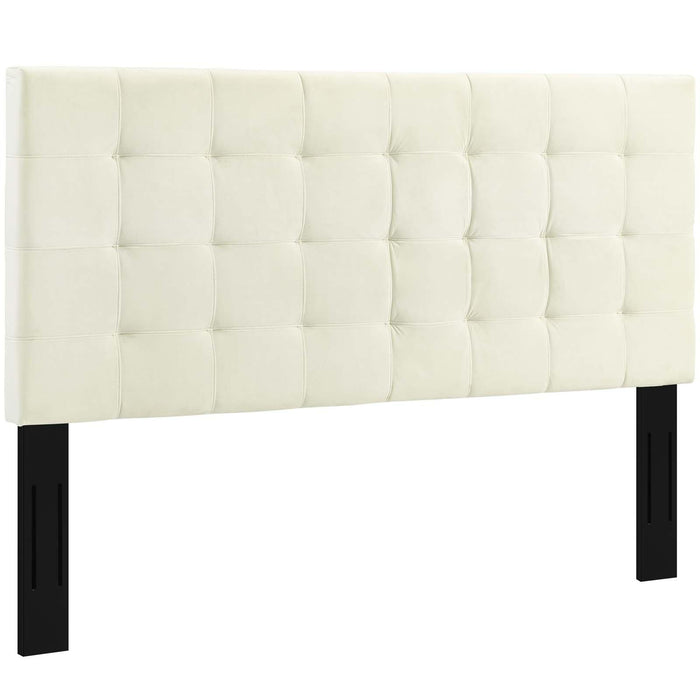 Paisley Tufted Twin Upholstered Performance Velvet Headboard