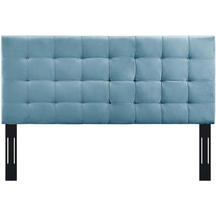 Paisley Tufted Twin Upholstered Performance Velvet Headboard