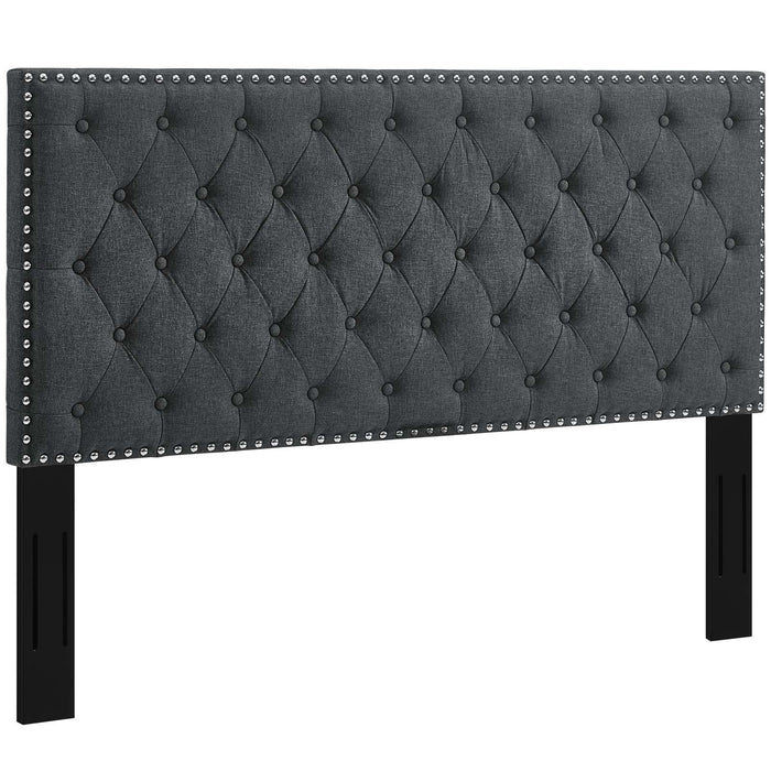 Helena Tufted Twin Upholstered Linen Fabric Headboard