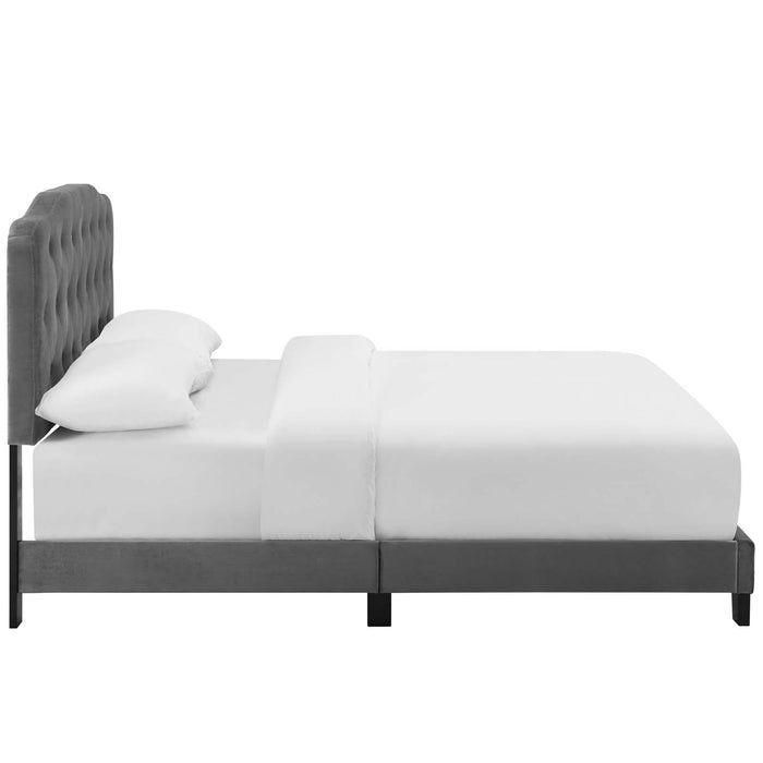 Amelia Twin Performance Velvet Bed