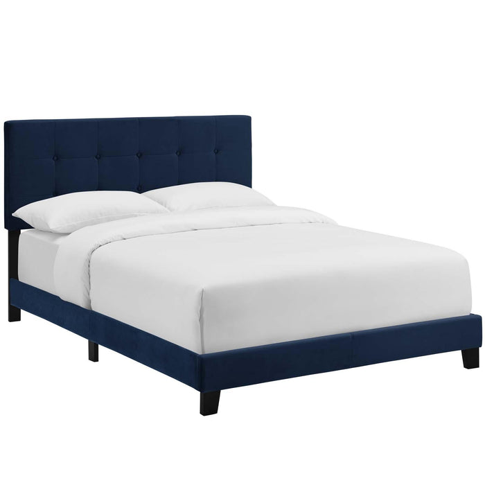 Amira Queen Performance Velvet Bed