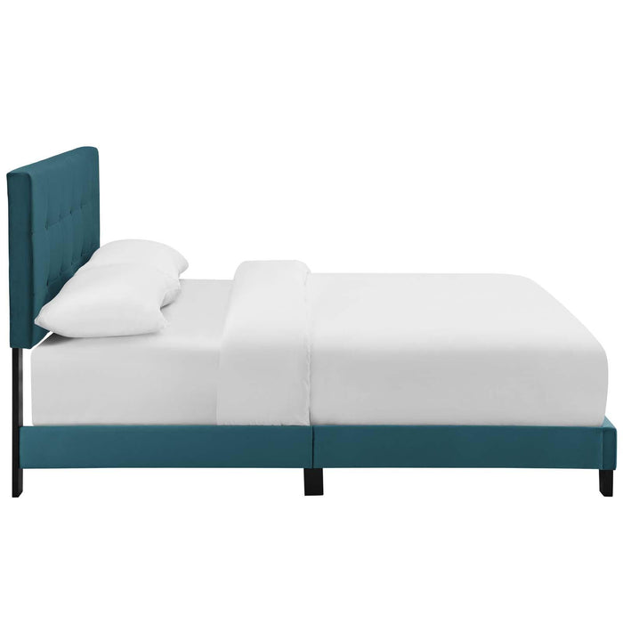 Amira Twin Performance Velvet Bed