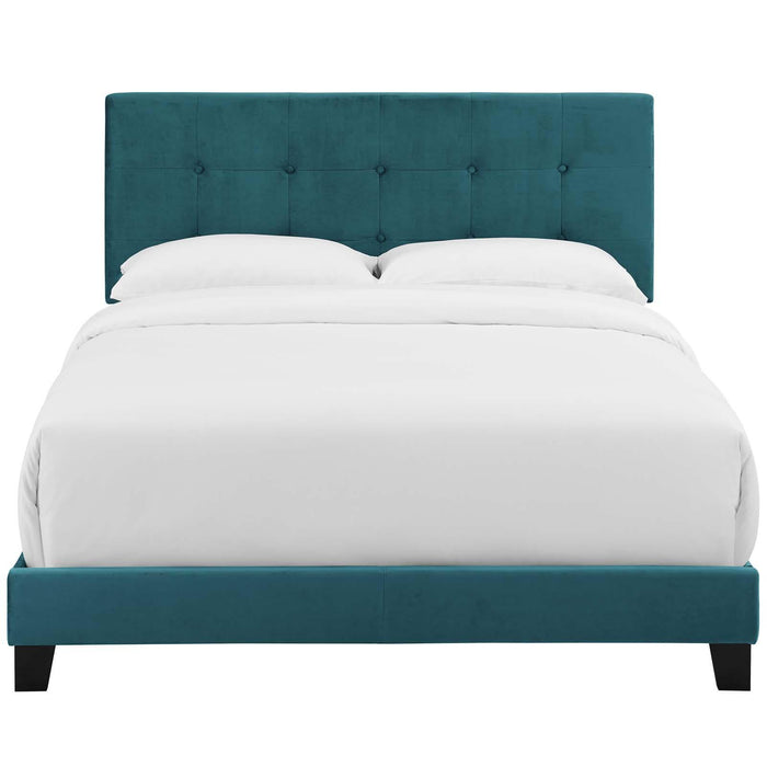 Amira Twin Performance Velvet Bed