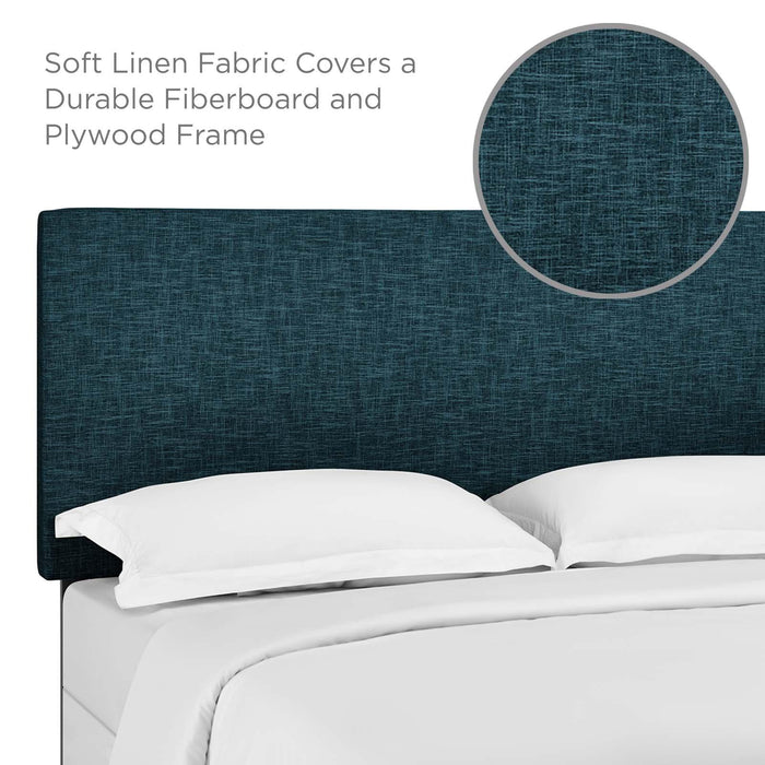 Taylor Twin Upholstered Linen Fabric Headboard
