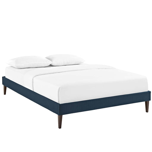 Tessie King Fabric Bed Frame with Squared Tapered Legs image