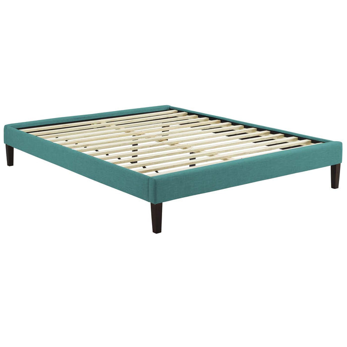 Tessie Queen Fabric Bed Frame with Squared Tapered Legs