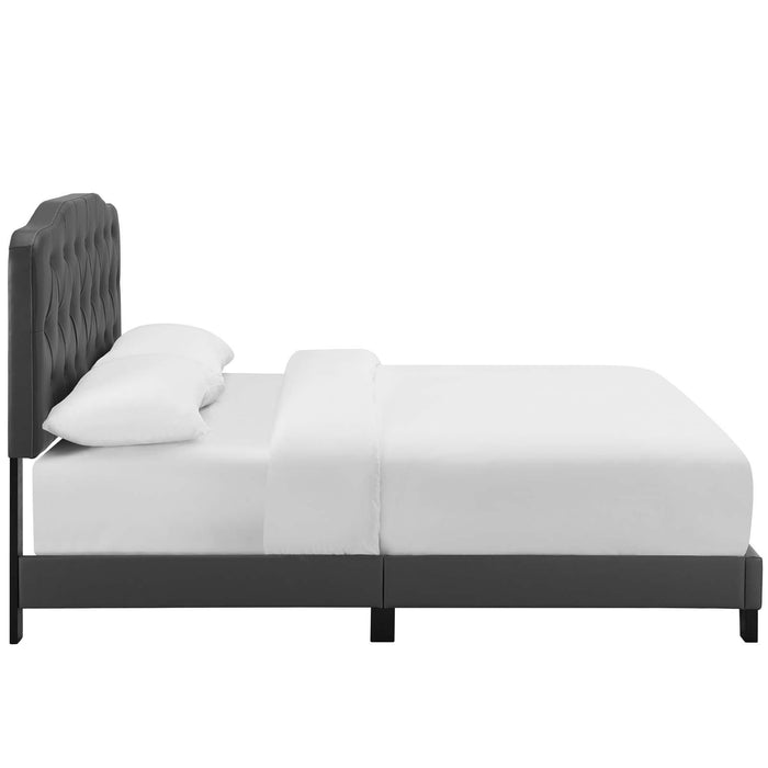 Amelia Queen Faux Leather Bed